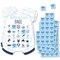 Big Dot of Happiness It’s Twin Boys - Picture Bingo Cards and Markers - Blue Twins Baby Shower Shaped Bingo Game - Set of 18